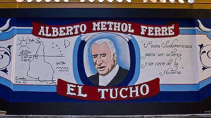 Está en peligro un mural dedicado al pensador uruguayo Methol Ferré