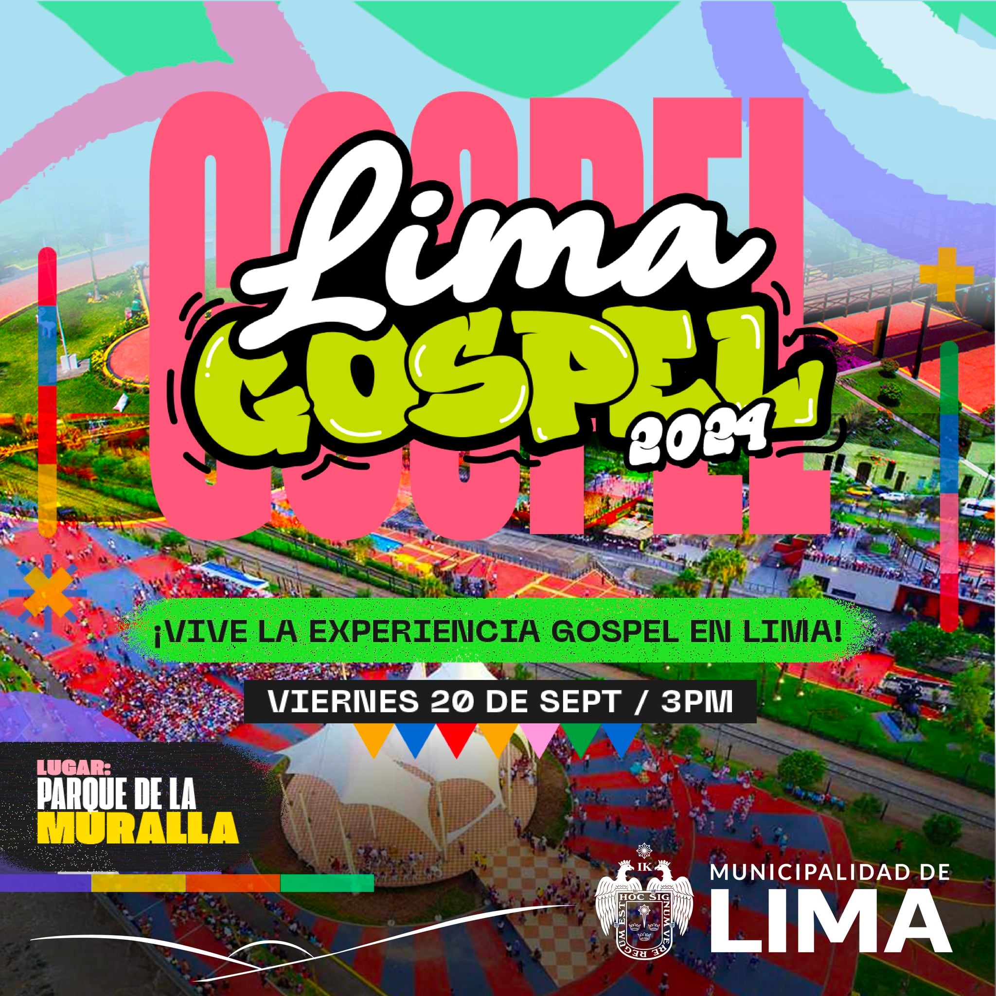 Concierto gratuito Lima Góspel 2024 se realizará este viernes 20 de septiembre. (Foto: Facebook/ @MuniLima)