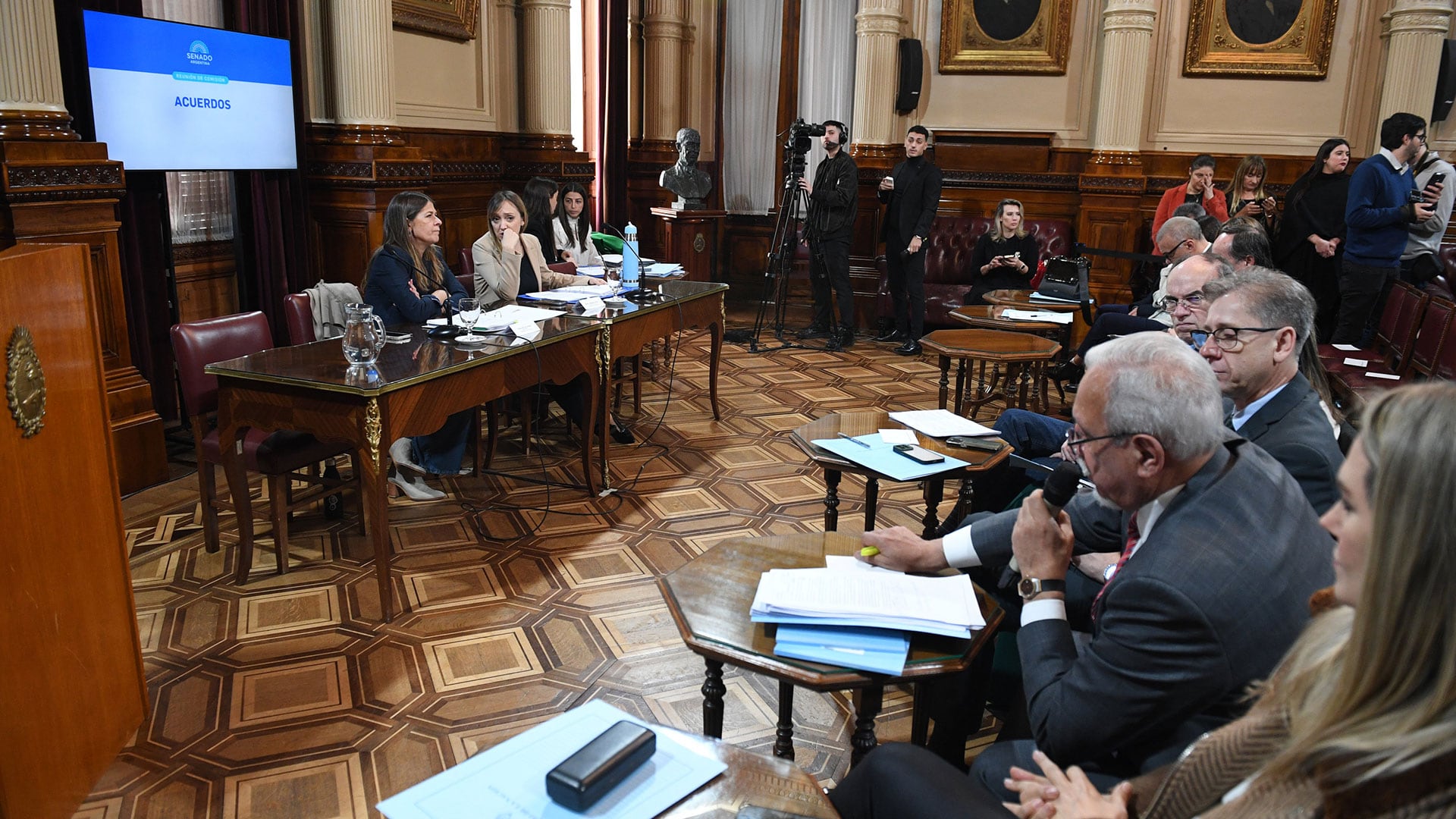 Reunión de la comisión de Acuerdos el 27 de junio de 2024, en el salón Illia del Senado de la Nación, en Buenos Aires 1920