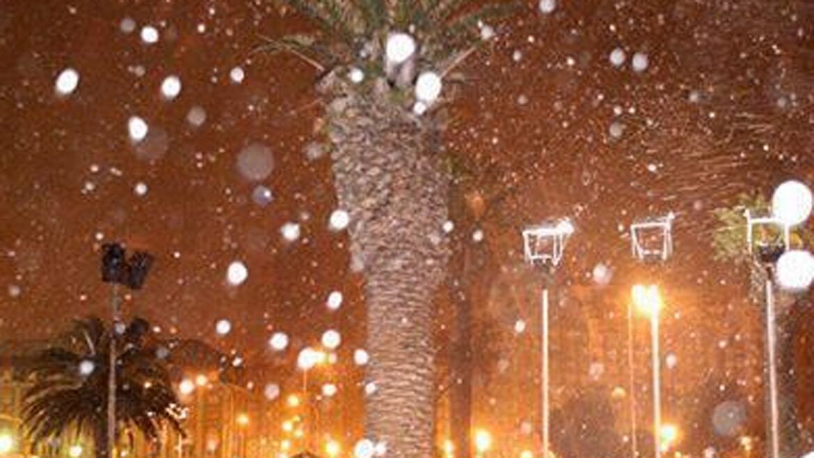 En Mar del Plata también se vivió la nevada y se registró de forma más intensa