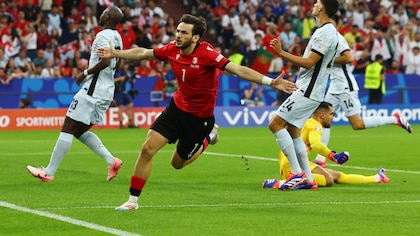 Georgia dio el golpe en la Eurocopa, derrotó 2-0 a la Portugal de Cristiano Ronaldo y avanzó a los octavos de final