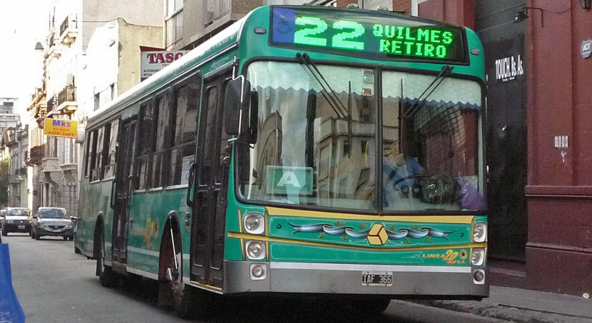 paro de colectivos en el AMBA línea 22