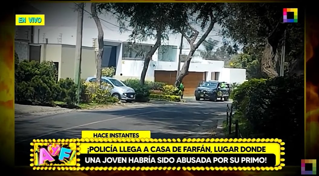 Policía llegó a la casa de Jefferson Farfán para investigaciones por denuncia de agresión sexual a su primo Cristian