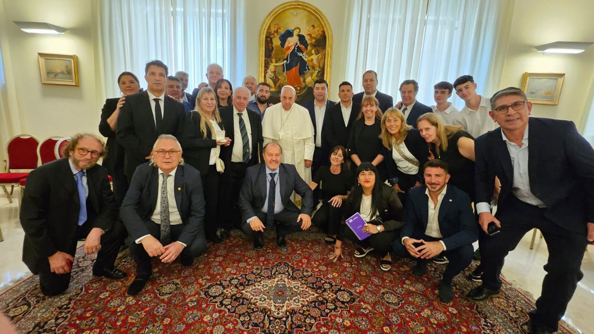 El papa Francisco recibió a sindicalistas