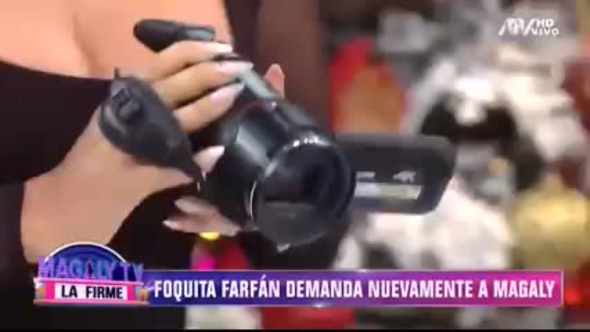Magaly Medina negó grabar el interior de Jefferson Farfán con el uso de drones. Captura/ATV