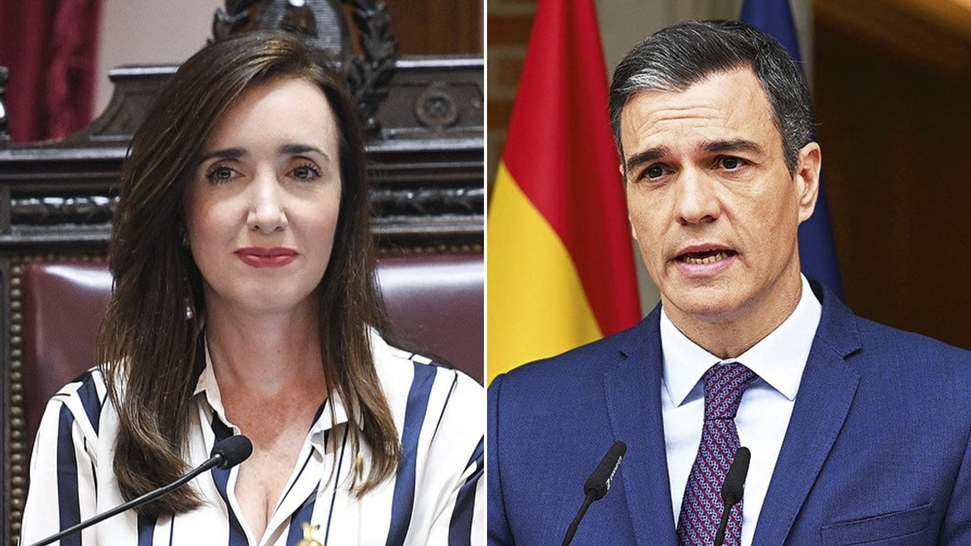 Victoria Villarruel Pedro Sánchez