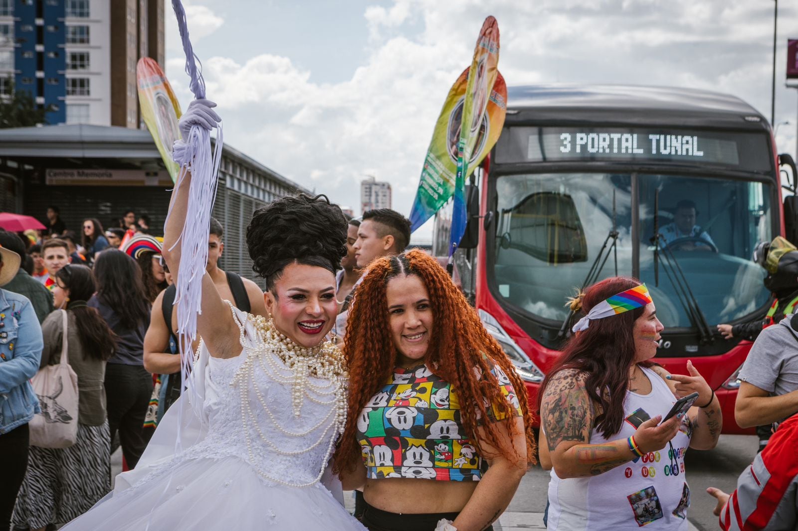 La marcha gay generó problemas en la movilidad pero se destacó la alegría - crédito @SectorMovilidad / X