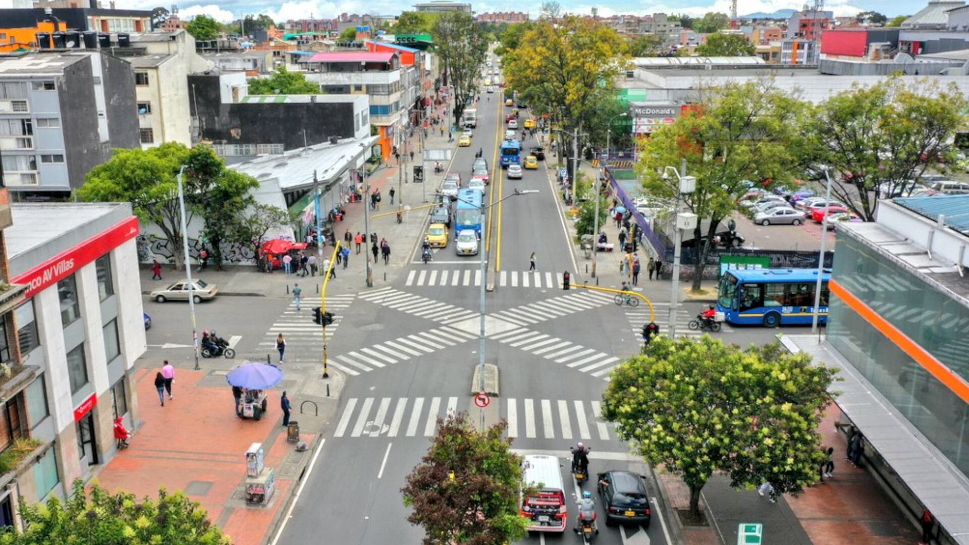 Panorámica de la calle 53. (Crédito: IDU)