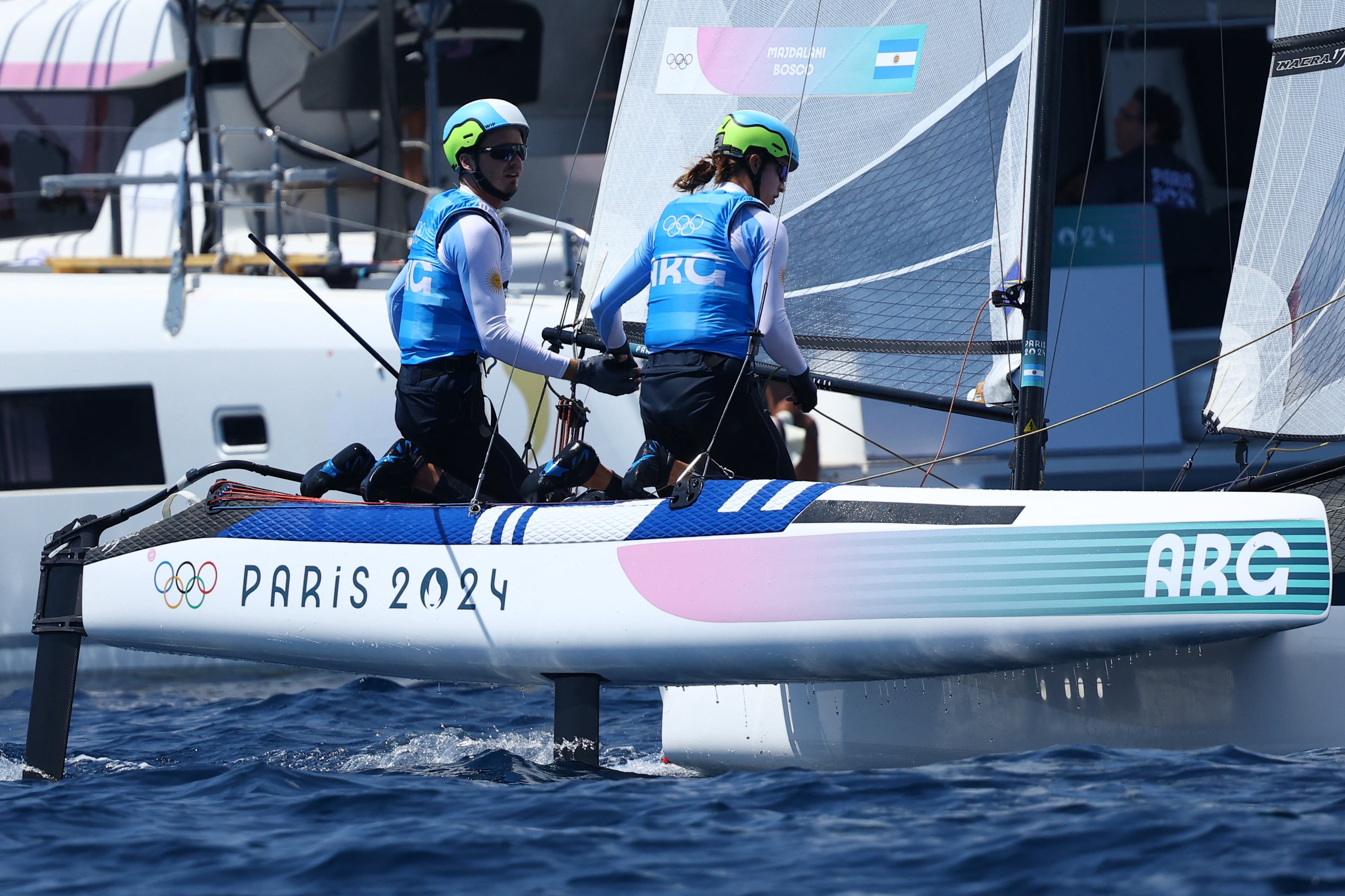 Mateo Majdalani y Eugenia Bosco ganaron la medalla de plata en vela (Foto: Reuters/Andrew Boyers)