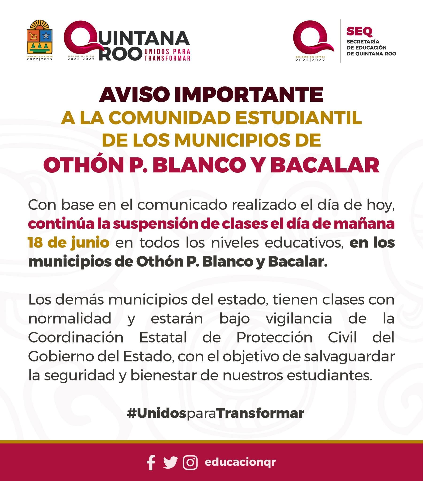 (SEQ - Secretaría de Educación de Quintana Roo)