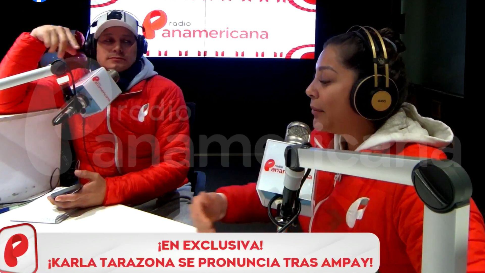 Karla Tarazona rompió su silencio tras ser captada besando a Christian Domínguez. Captura/Radio Panamericana