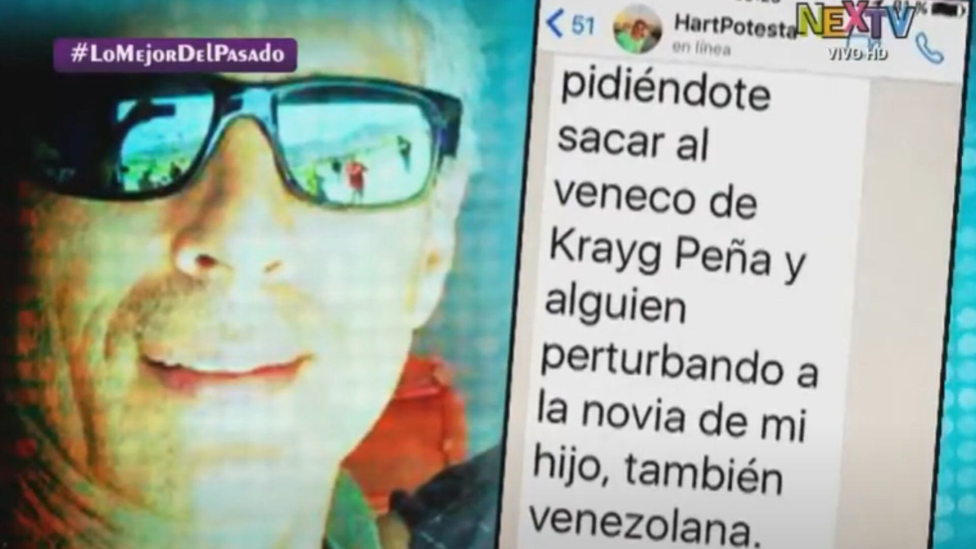 El funcionario público denunció que el padre de Mario Hart le envió mensajes para pedir la expulsión de Krayg Peña. Latina TV