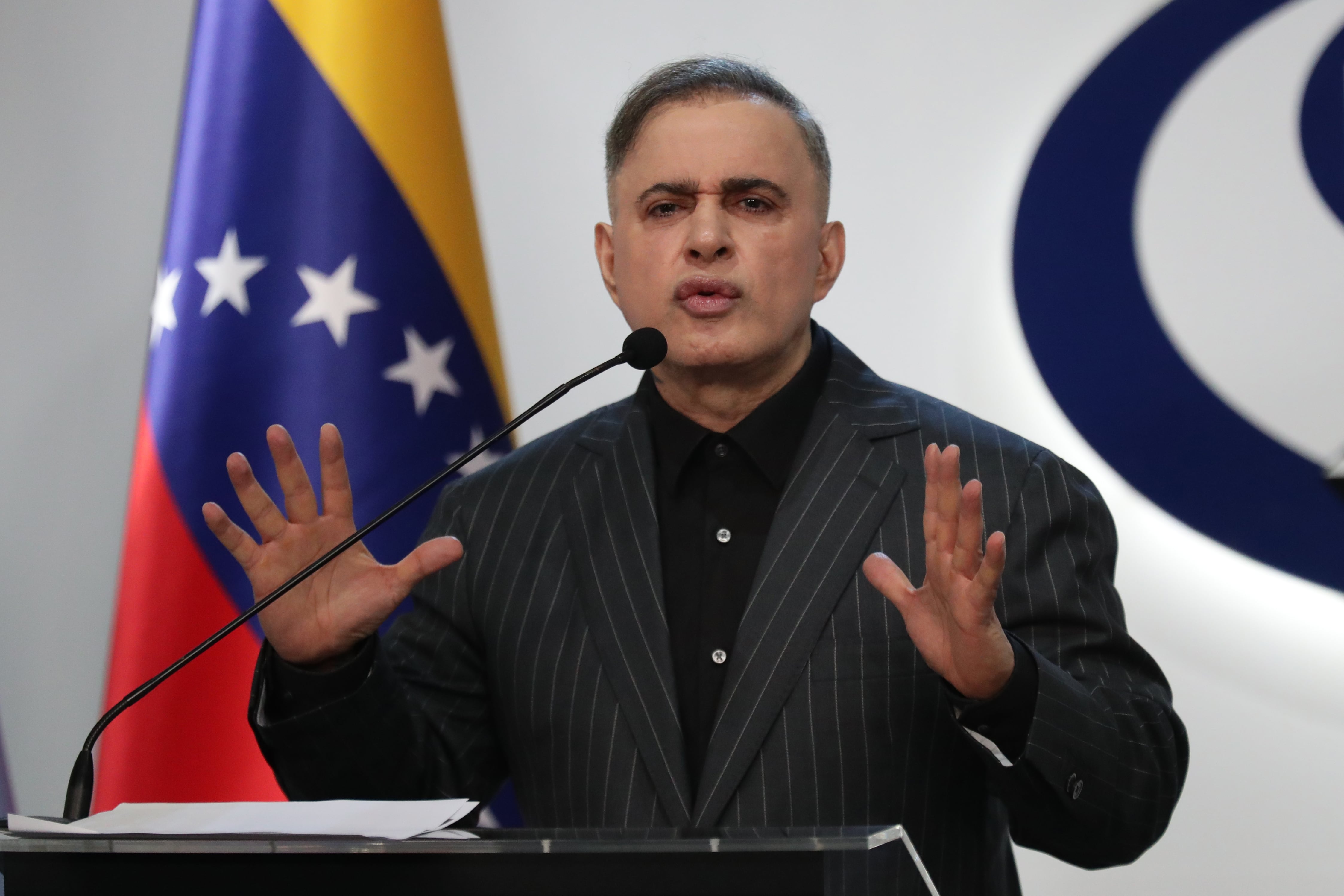 Tarek William Saab, fiscal general impuesto por la dictadura de Nicolás Maduro (EFE/ Ronald Pena R)
