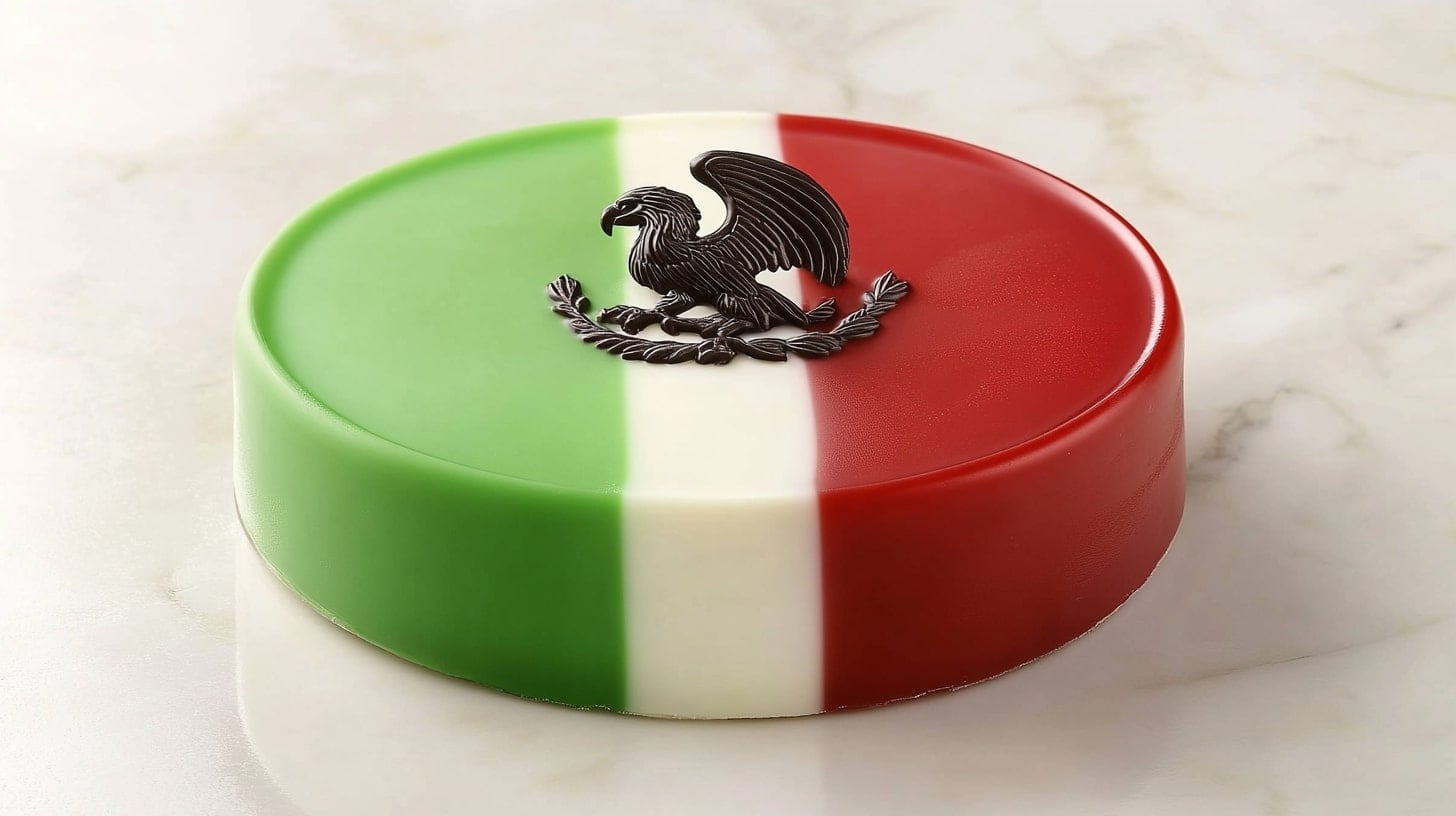 Imagen de gelatina mexicana en colores verde, blanco y rojo, representando la bandera. Otras opciones: postre tradicional, celebración nacional, dulces patrióticos. - (Imagen Ilustrativa Infobae)