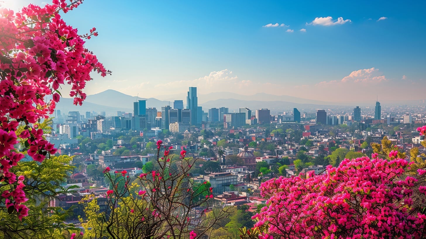 Ciudad reviviendo con la llegada de la primavera: parques llenos de flores y personas disfrutando del sol - (Imagen Ilustrativa Infobae)