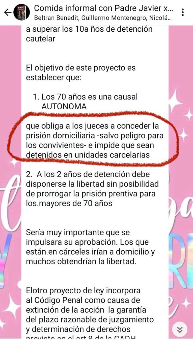 Lourdes Arrieta chats visita de los diputados de LLA a los represores en el penal de Ezeiza