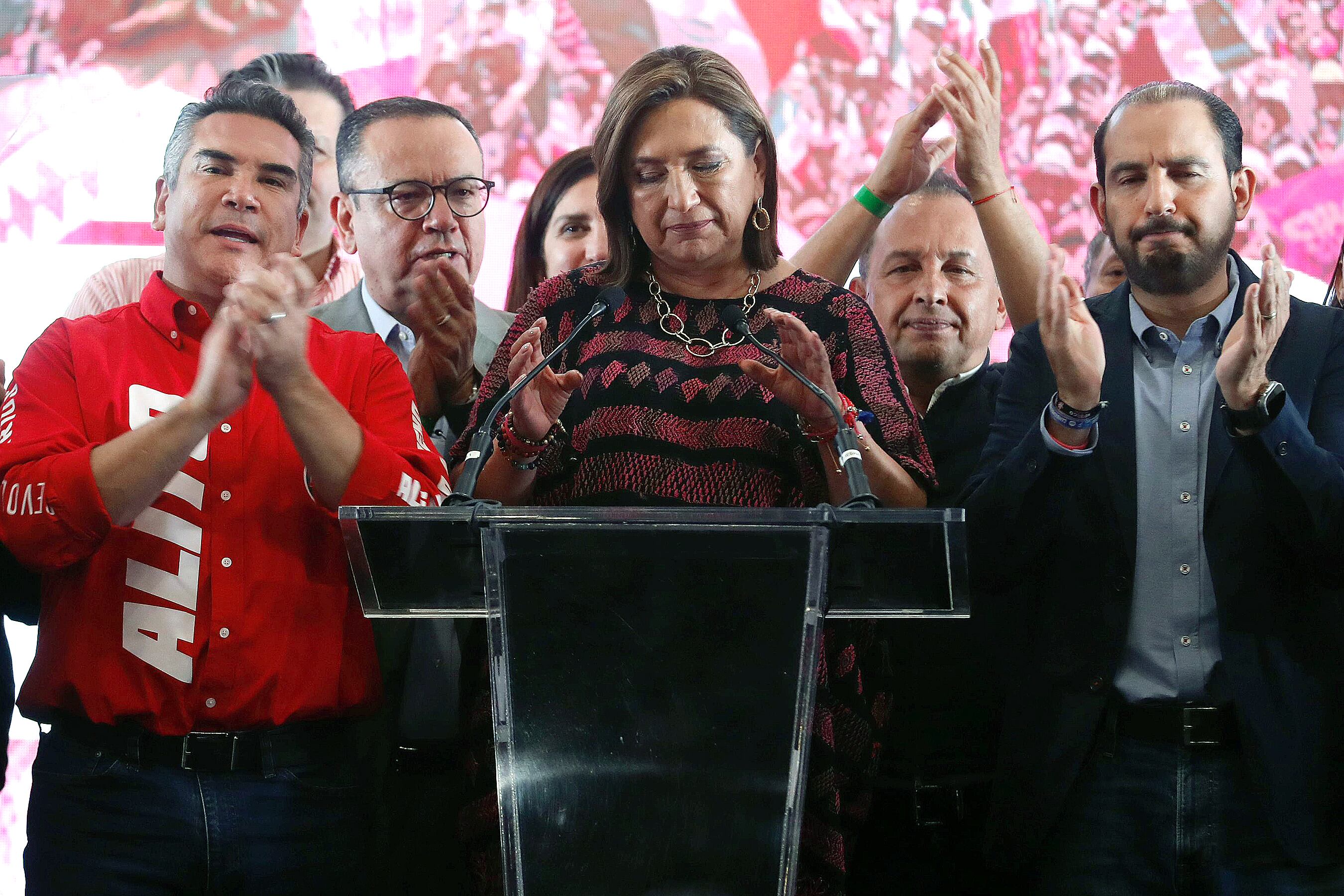 Imagen de archivo de la candidata presidencial opositora, Xóchitl Gálvez. EFE/ Sáshenka Gutiérrez
