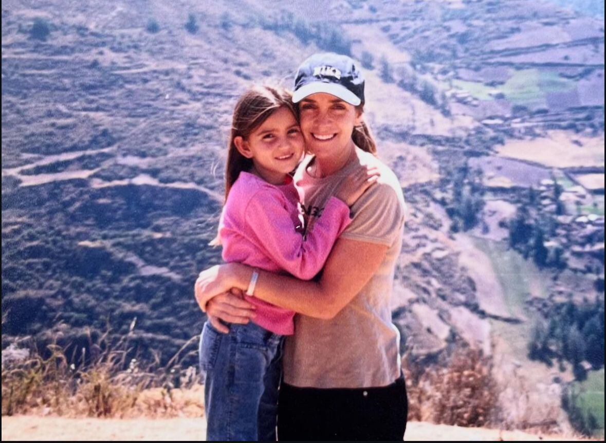 María Belén Bazo y su madre.