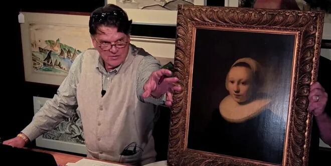 Una obra de Rembrandt fue vendida por 1.4 millones de dólares en una subasta. (Thomaston Place Auction Galleries/AP)