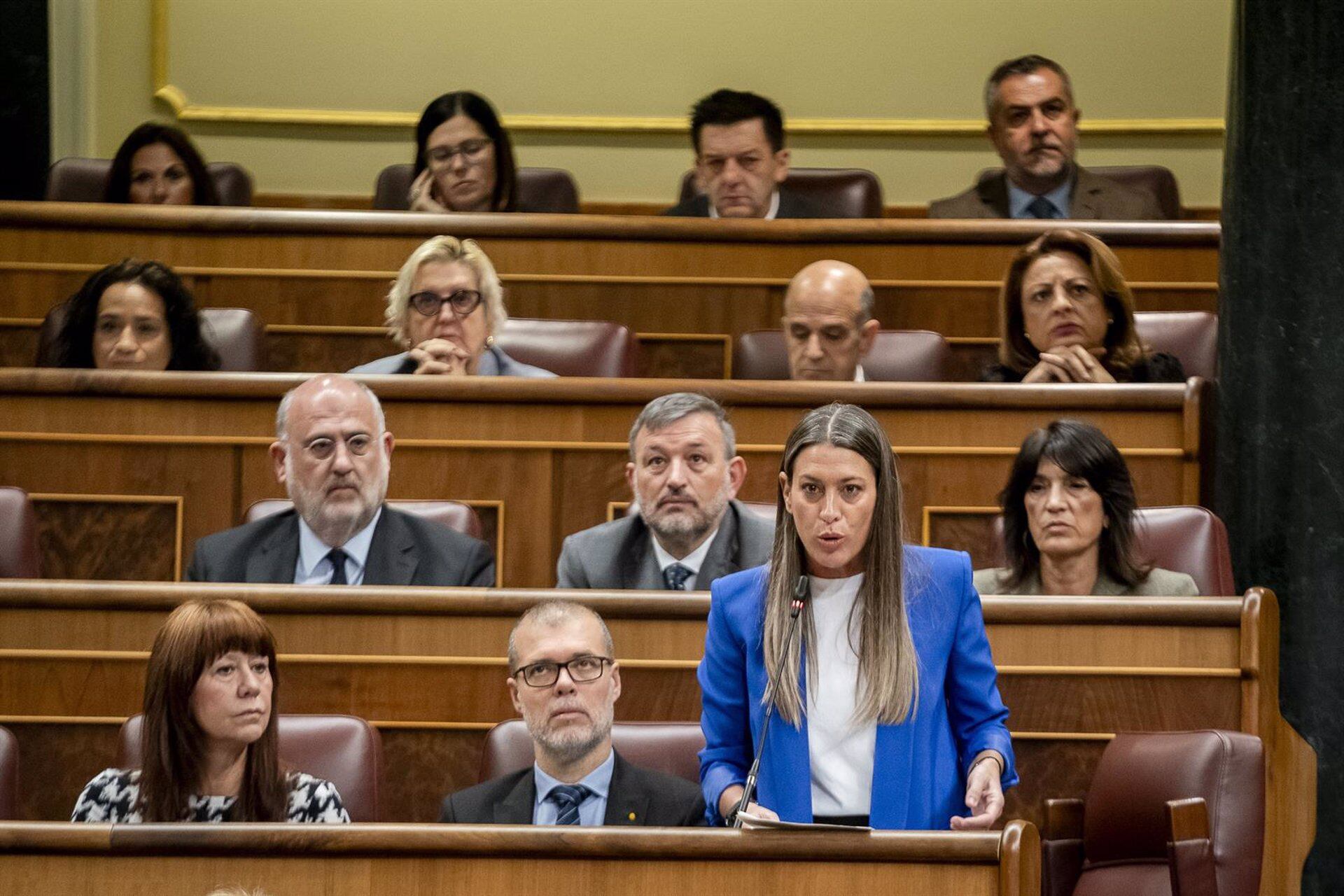 La portavoz de Junts en el Congreso, Miriam Nogueras (A. Pérez Meca - Europa Press)
