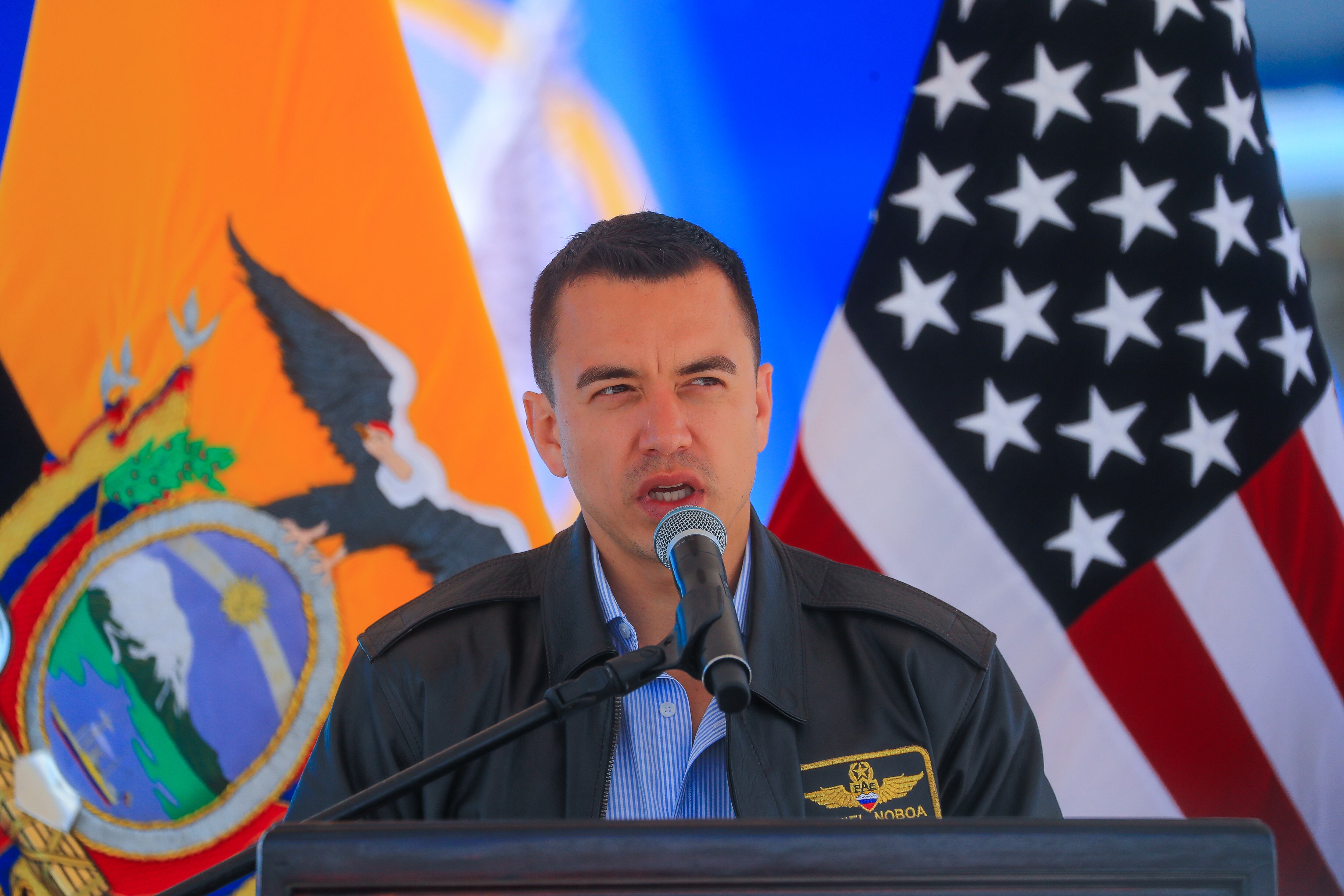 El presidente de Ecuador, Daniel Noboa (EFE/ José Jácome)
