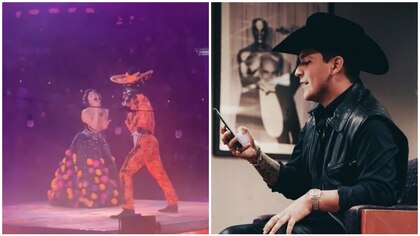 “¿Otro meme?”; Ángela Aguilar le grita a Christian Nodal que lo extraña en pleno concierto y la tunden en redes | VIDEO