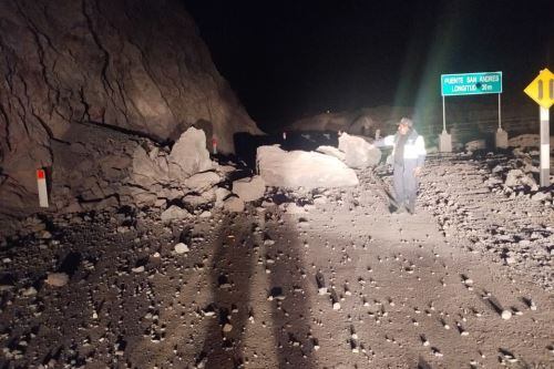 El sismo de Arequipa dejó varios daños en viviendas y desprendimientos de tierra y rocas. (Foto: Andina)