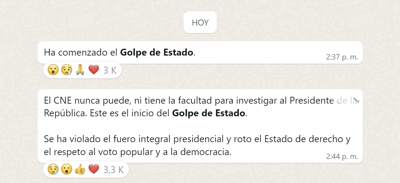 El presidente Gustavo Petro aseguró que el CNE no puede investigarlo - crédito Canal de WhatsApp de Gustavo Petro