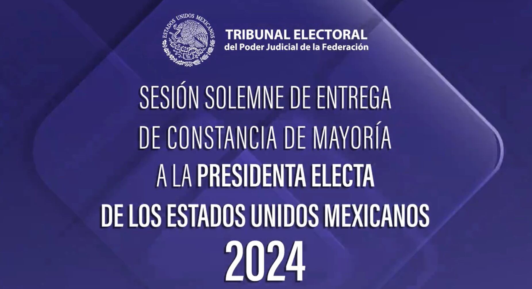 Tribunal Electoral del Poder Judicial de la Federación invitó a ver en vivo la sesión donde entregarán a Claudia Sheinbaum la constancia de mayoría como presidenta electa de México