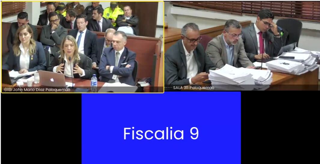 Durante la audiencia, la fiscal encargada aseguró que falta por revelar más nombres implicados en el escándalo - crédito Fiscalía General de la Nación