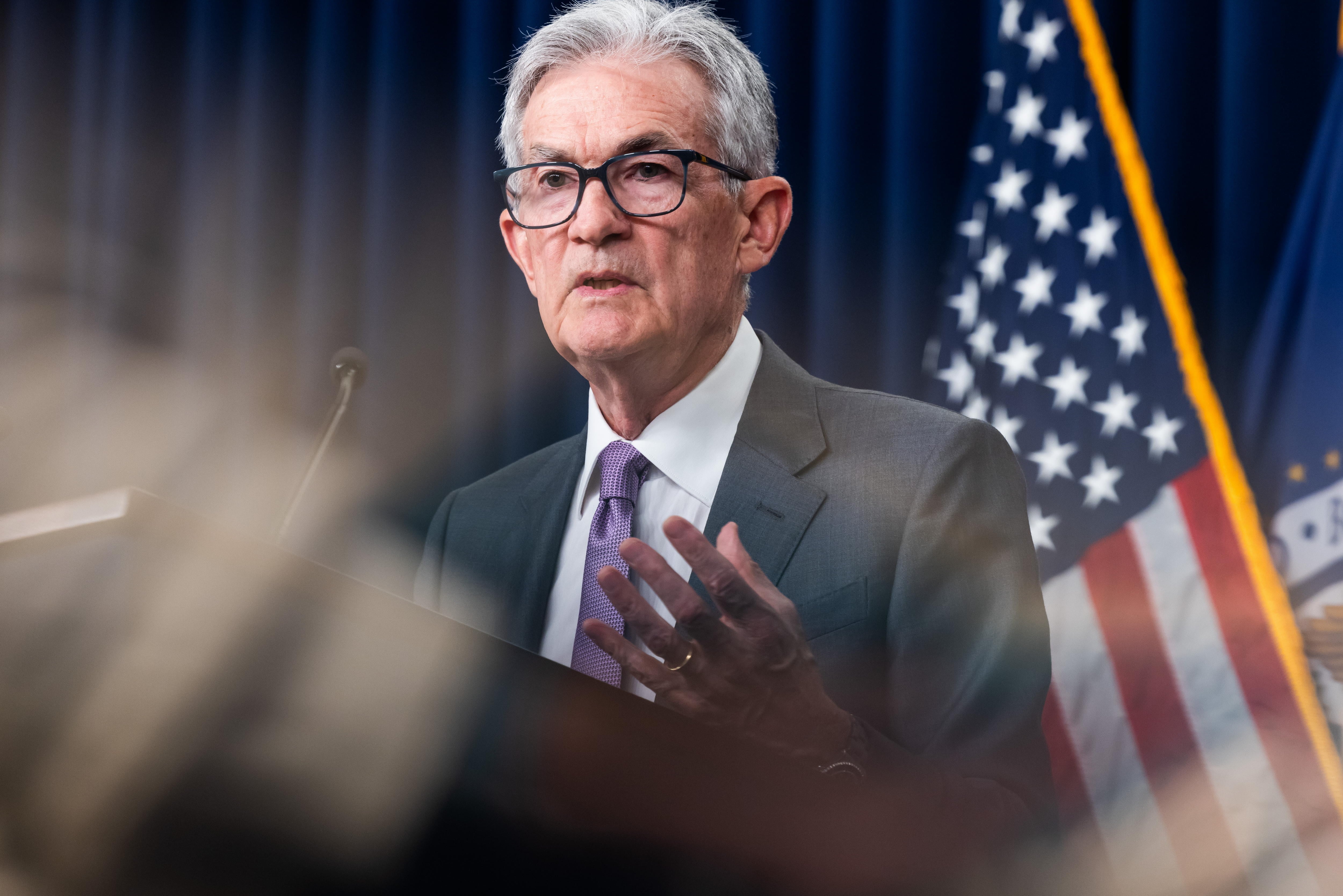 El presidente de la Reserva Federal de Estados Unidos, Jerome Powell. 