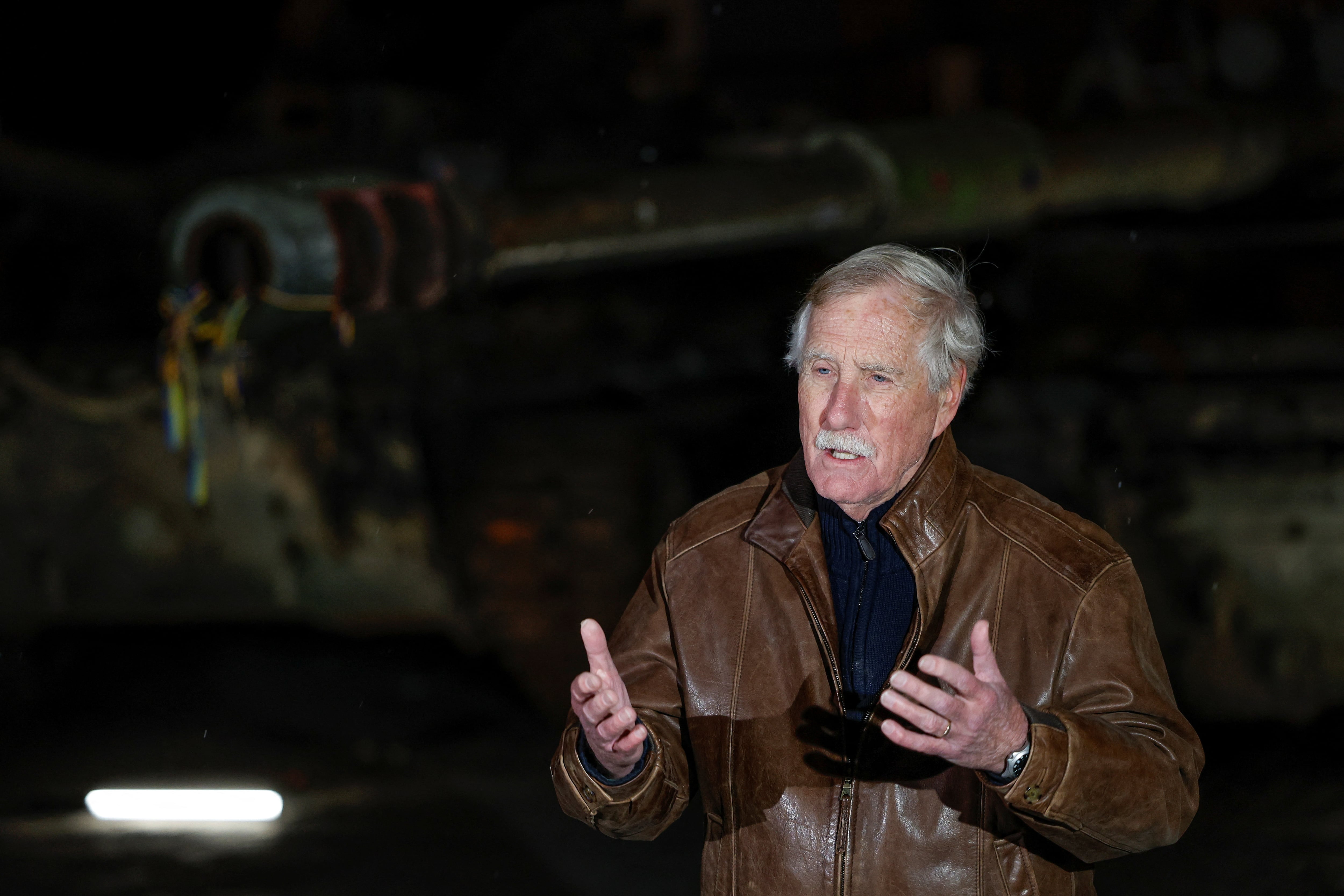 El senador independiente de Maine Angus King  