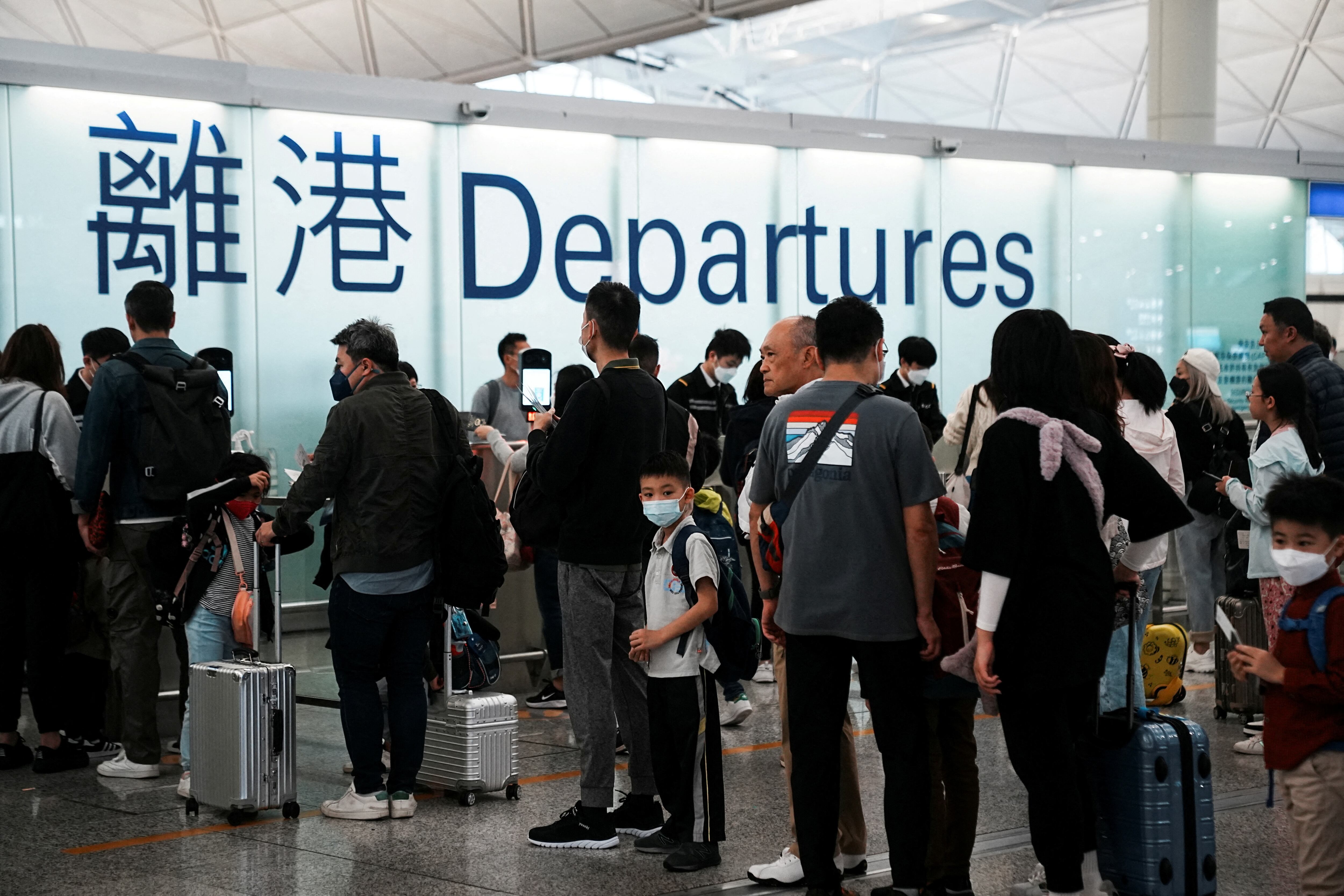 El fallo de Microsoft afecta a algunas aerolíneas en el aeropuerto de Hong Kong (REUTERS/Lam Yik)