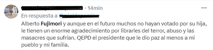 Usuarios de las redes sociales reaccionan a muerte de Alberto Fujimori.