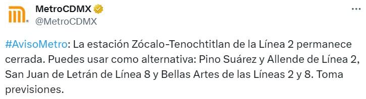 Estado en tiempo real de las diversas líneas del Sistema de Transporte Colectivo capitalino.