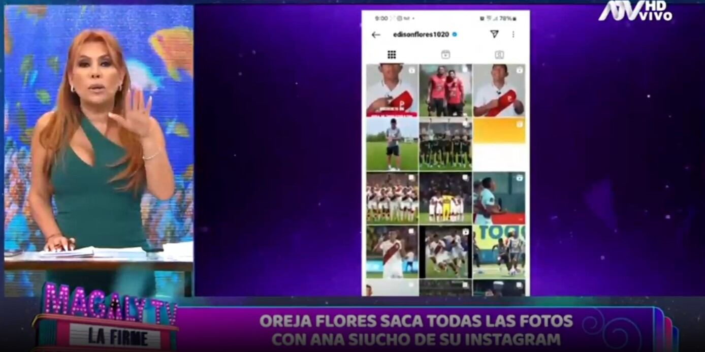 Magaly Medina sobre la crisis entre Edison Flores y Ana Siucho: “¿Tendrá que ver con los delitos confesados?”. (Captura: Magaly TV La Firme)