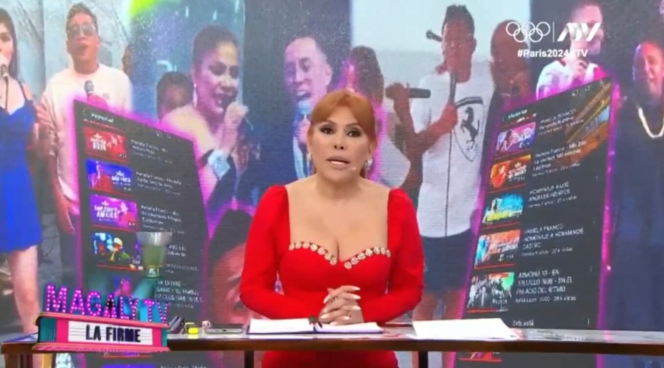 Magaly Medina tilda a Christian Cueva de ‘cantante frustrado’. (Captura: Magaly TV La Firme)