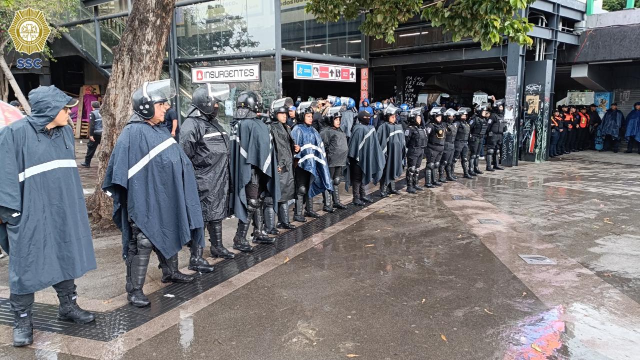 Limpieza Glorieta de los Insurgentes