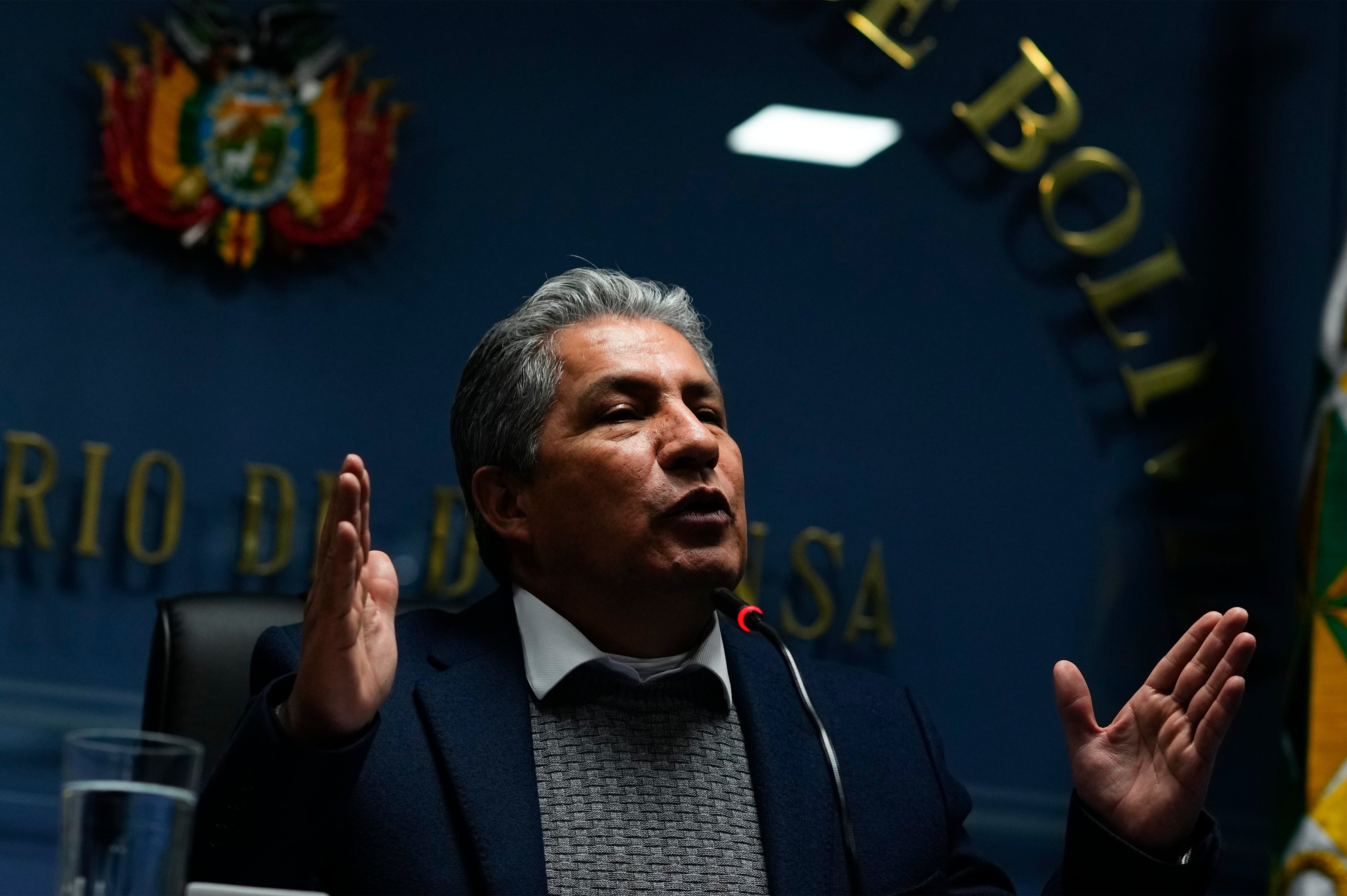 El ministro de Defensa de Bolivia, Edmundo Novillo Aguilar (AP/ARCHIVO)