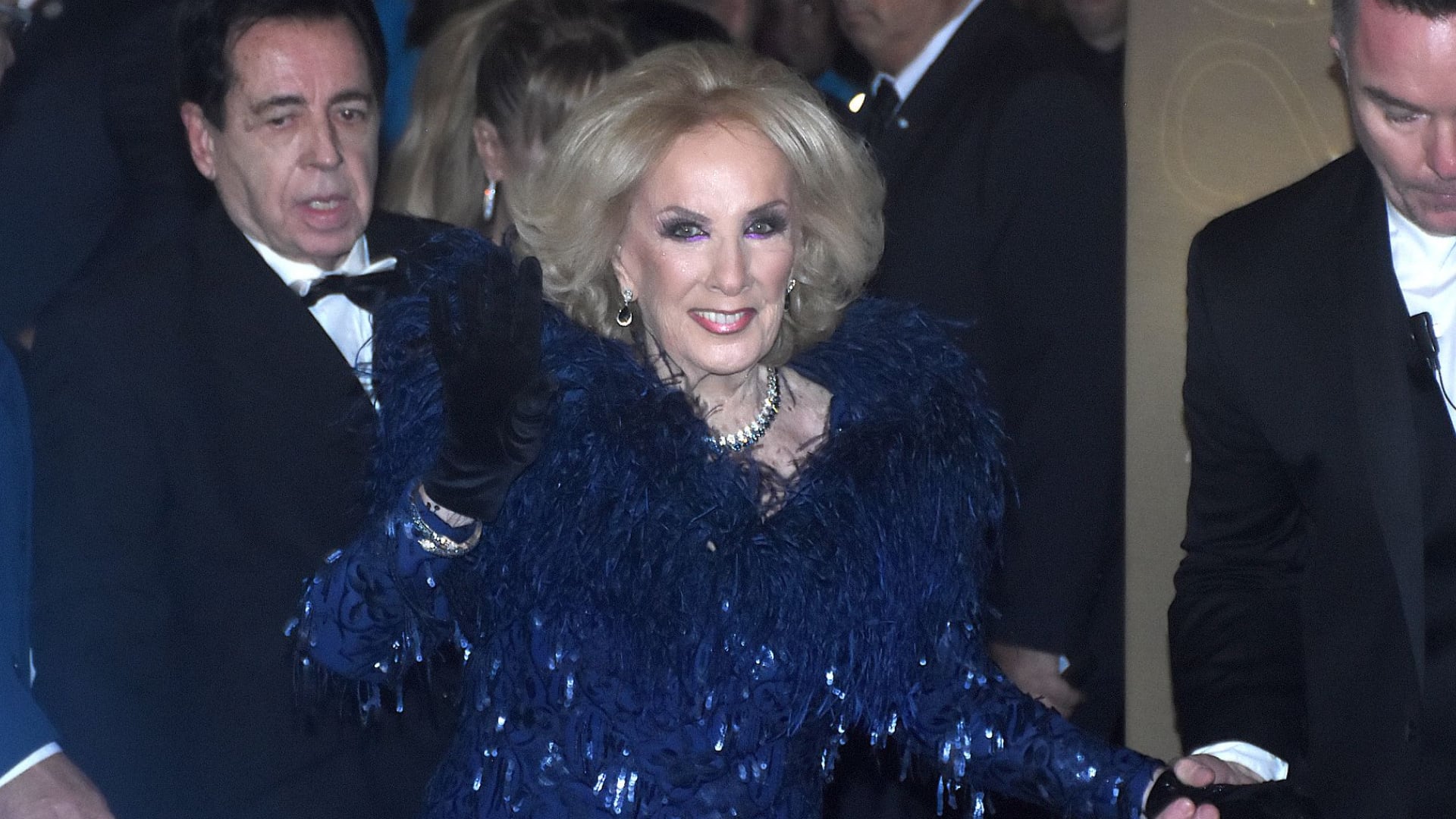 Mirtha Legrand  en su última aparición en los Martín Fierro