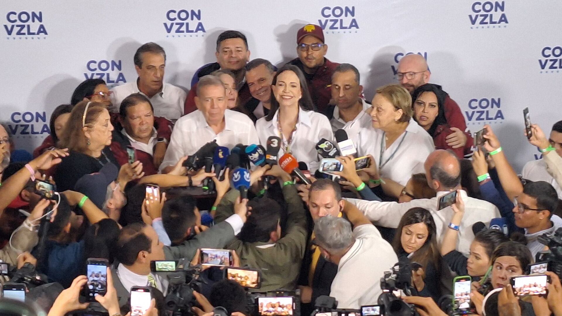 María Corina Machado y Edmundo González