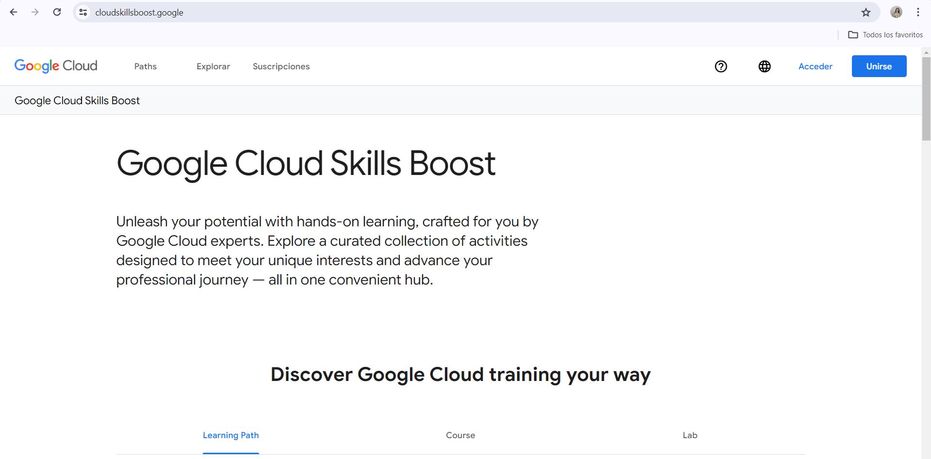 En la plataforma de Google Cloud Skills Boost encuentras varios cursos gratuitos. (Google)