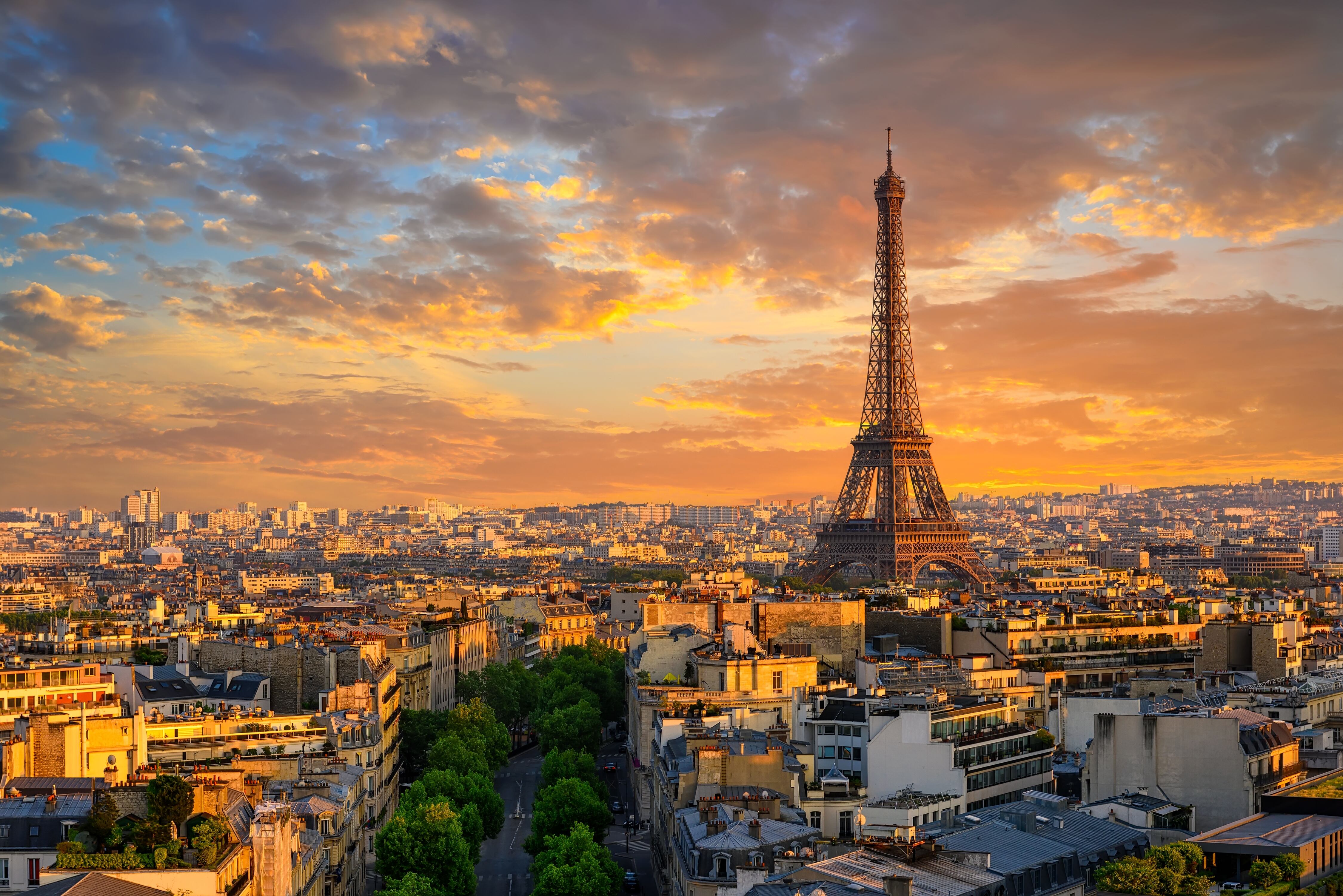 Skyline de la ciudad de París