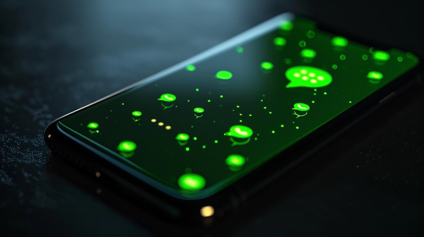 Teléfono celular mostrando una conversación en la aplicación WhatsApp, con un chat verde en la pantalla. La imagen ilustra la importancia y la prevalencia de la mensajería instantánea en la era digital, destacando cómo las aplicaciones como WhatsApp han revolucionado la forma en que nos comunicamos y mantenemos conectados a través de internet y las redes sociales. (Imagen ilustrativa Infobae)