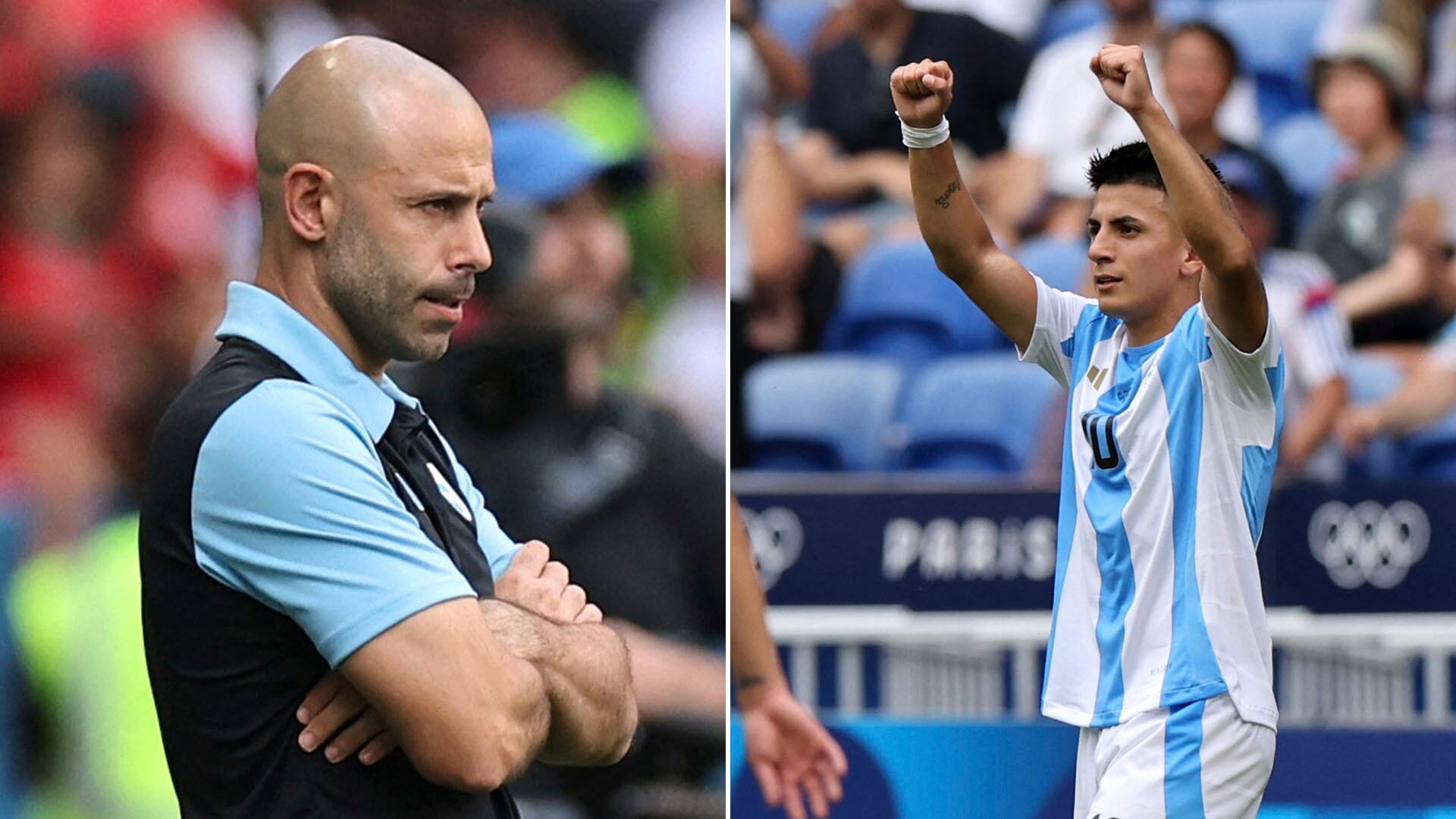 Javier Mascherano y Thiago Almada (Argentina JJOO)