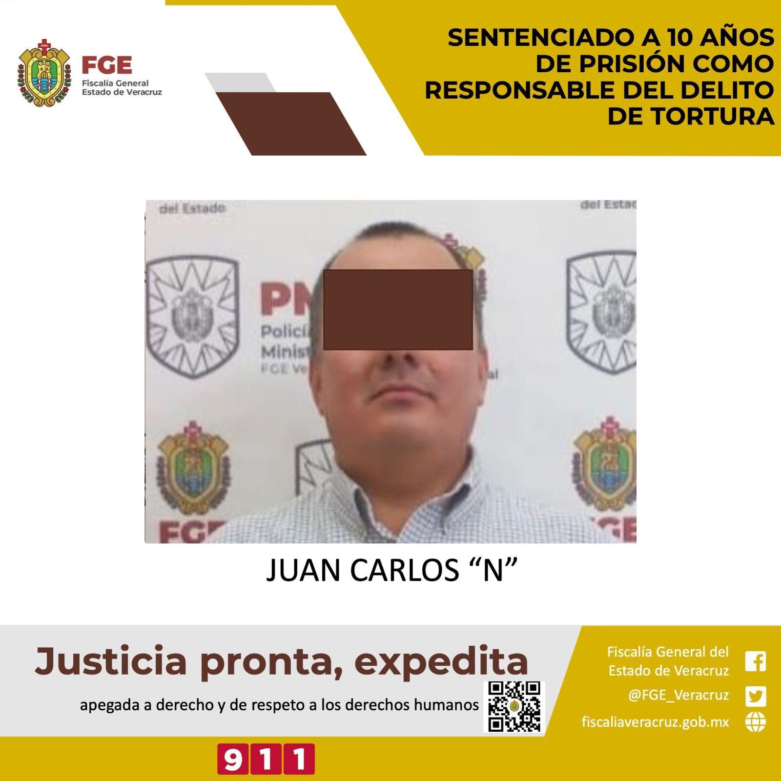 Juan Carlos "N", exfuncionario Fiscalía Veracruz