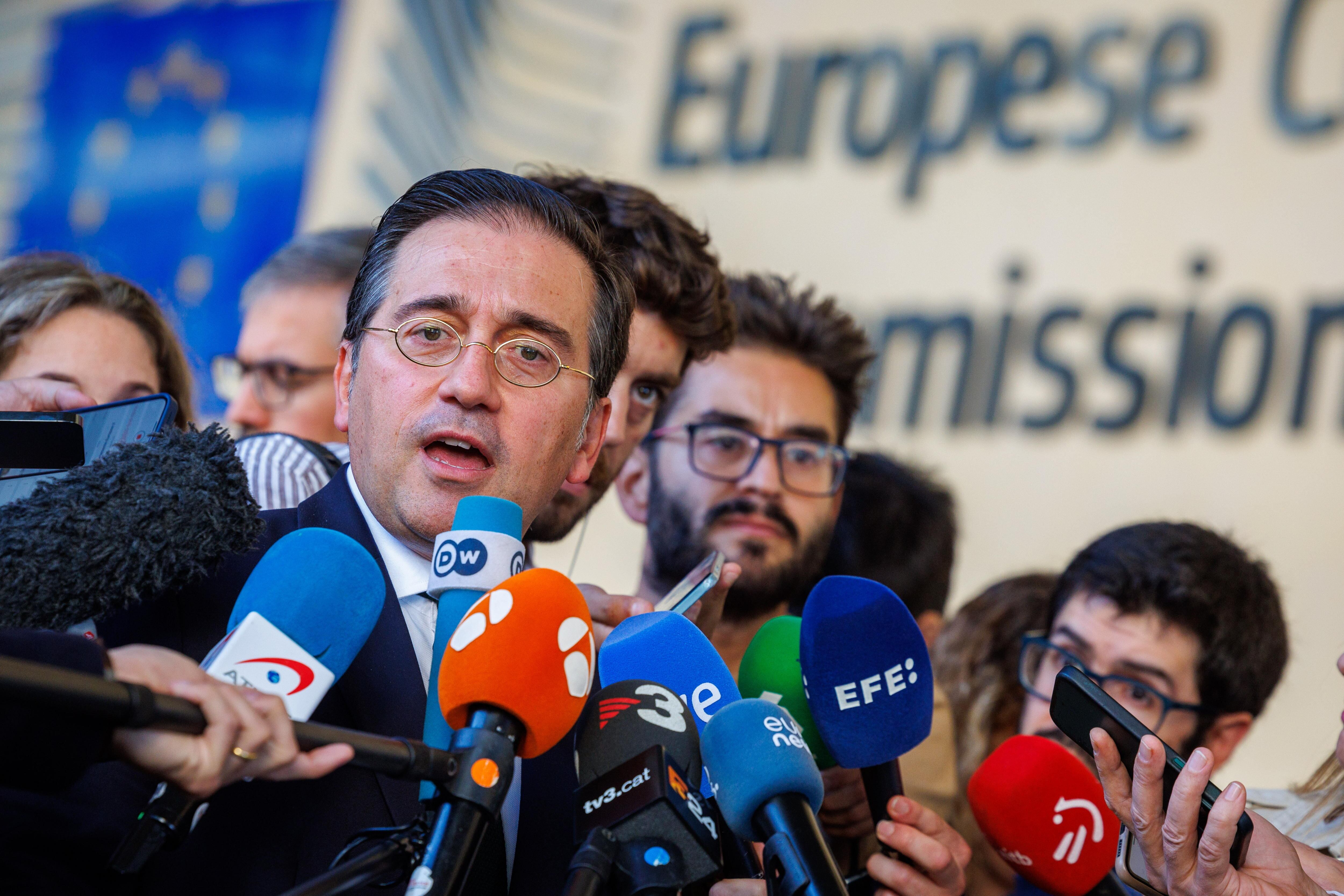 José Manuel Albares (EFE/EPA/OLIVIER MATTHYS)
