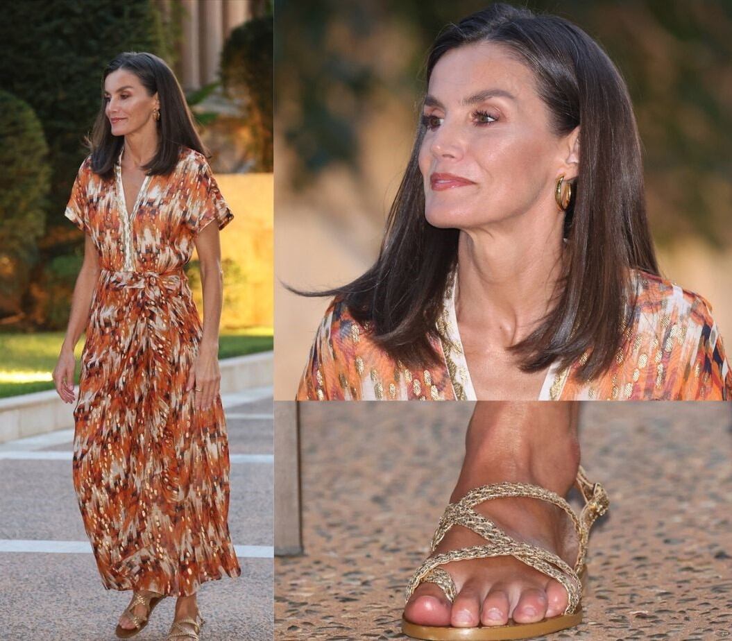 'Look' de la reina Letizia en la tradicional recepción en el palacio de Marivent