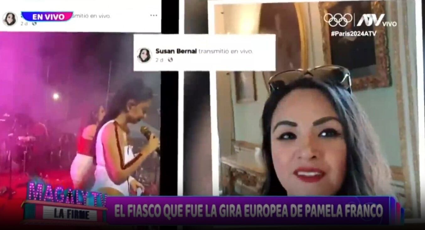 Empresaria que llevó a Pamela Franco de gira por Europa confiesa que fue un fracaso. (Captura: Magaly TV La Firme)