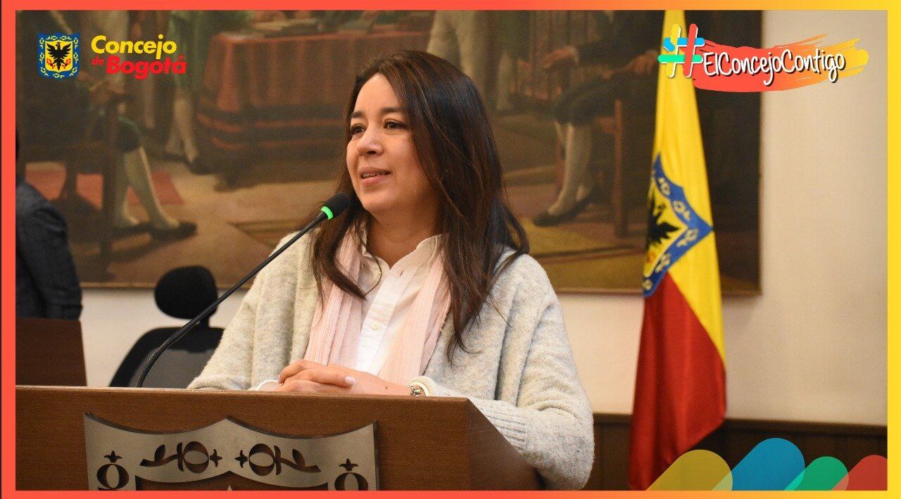 Diana Marcela Diago, del centro Democrático, pidió la renuncia de Consuelo Ordóñez como directora de la Uaesp - crédito Concejo de Bogotá